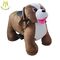 Hansel children plush toys stuffed animals on wheels shopping mall moving animal dog scooter fournisseur