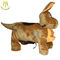Hansel children plush toys stuffed animals on wheels shopping mall moving animal dog scooter fournisseur