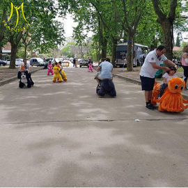 Hansel high quality coin operated indoor kids amusement rides electric plush motorized animals in mall fournisseur